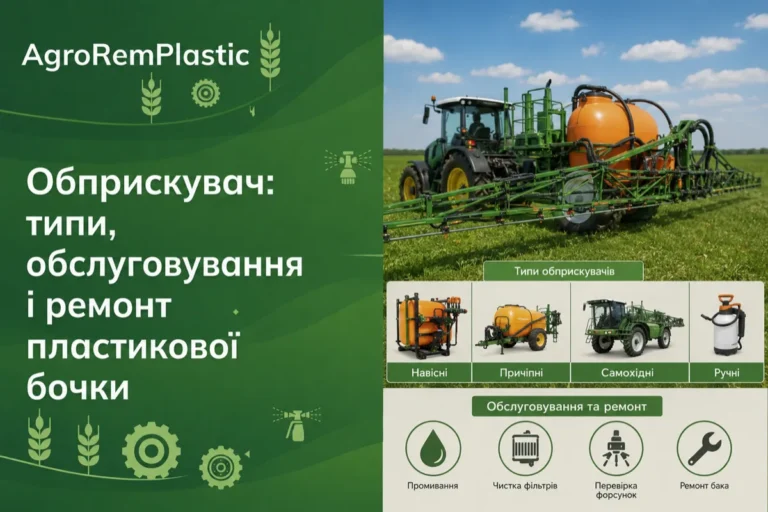 Обприскувач: типи, обслуговування і ремонт пластикової бочки