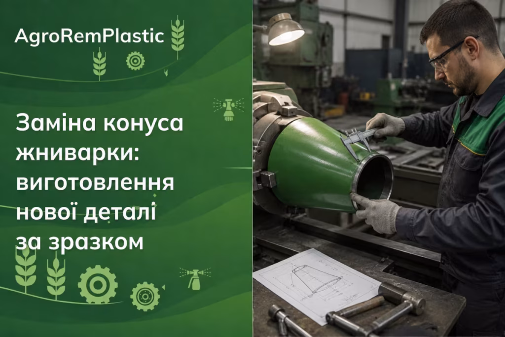 Заміна конуса жниварки: виготовлення нової деталі за зразком