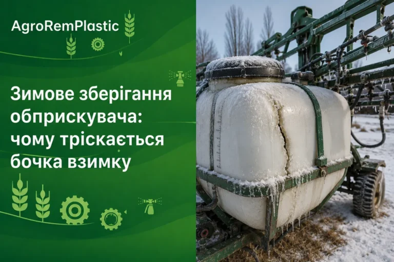 Зимове зберігання обприскувача: чому тріскається бочка взимку