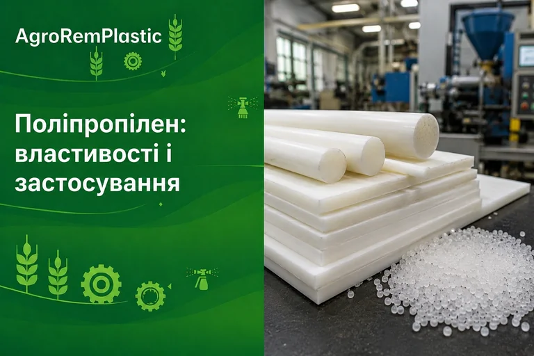 Поліпропілен: властивості, марки і де він стоїть у сільгосптехніці