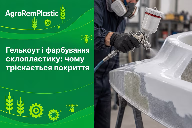 Гелькоут і фарбування склопластику: чому тріскається покриття