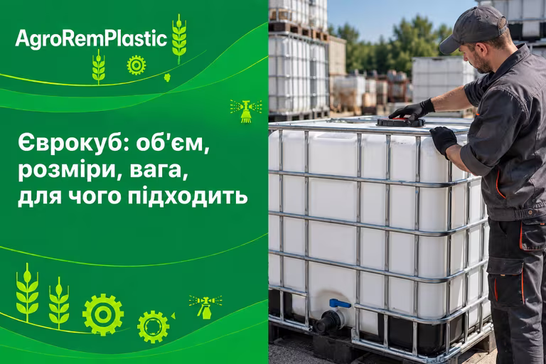 Єврокуб: об'єм, розміри, вага тари і що в ньому можна зберігати