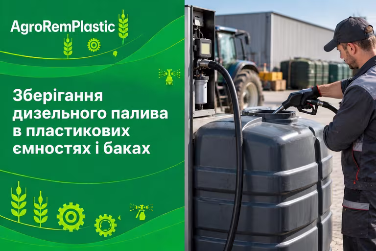 Зберігання дизельного палива в пластикових ємностях і резервуарах