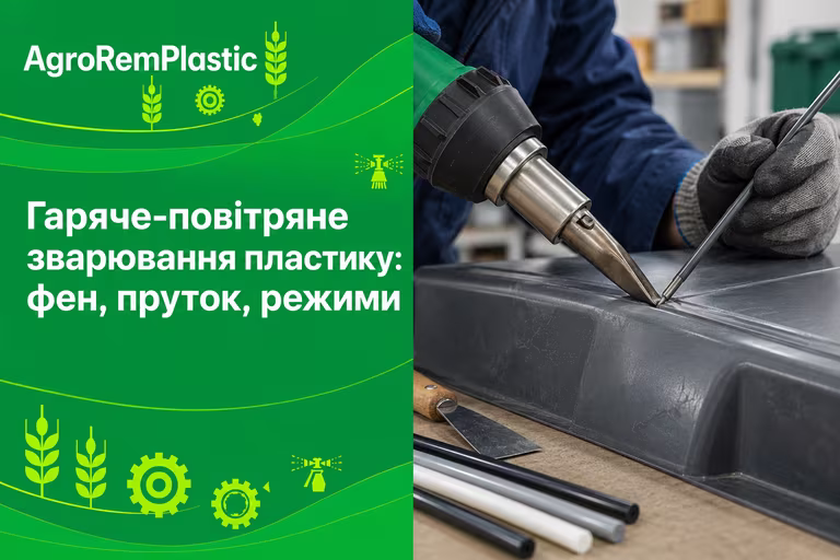 Гаряче-повітряне зварювання пластику феном: пруток, режими, шов